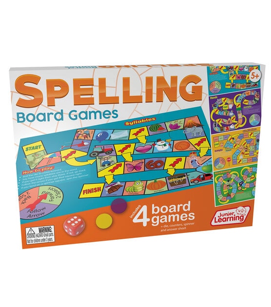 Junior Learning 4ct Spelling Board Games