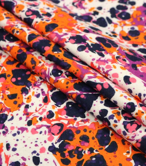 Purple Orange Oil Slick Super Snuggle Flannel Fabric, , hi-res, image 2