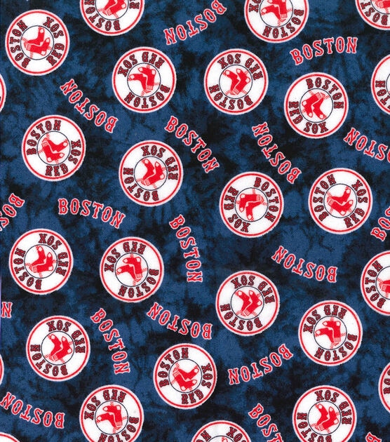 Fabric Traditions Boston Red Sox Flannel Fabric Tie Dye, , hi-res, image 2