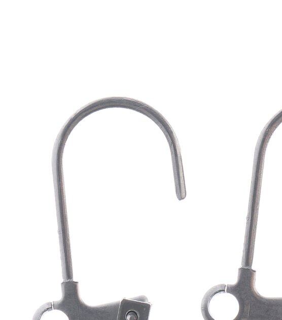 John Bead Stainless Steel Earring Lever Back 12x17mm 8pcs, , hi-res, image 2