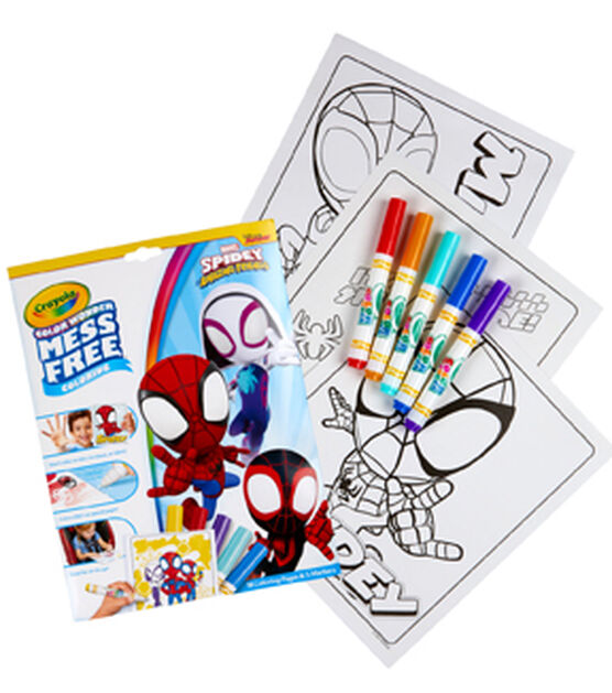 Crayola 23ct Spidey & His Amazing Friends Coloring Pages With Markers, , hi-res, image 2