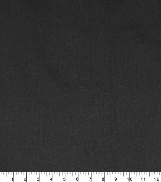 Solid Black Cotton Canvas Fabric