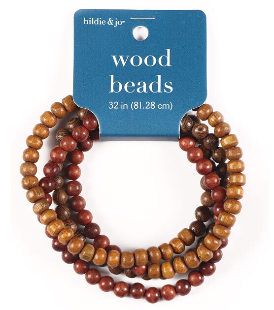 32" Wood String Beads by hildie & jo