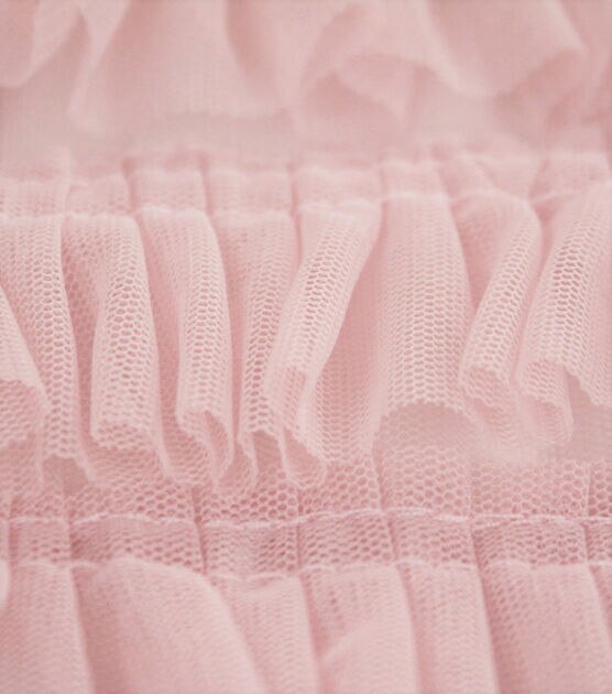 Sew Sweet Mesh Fabric Peachskin Ruffle | JOANN
