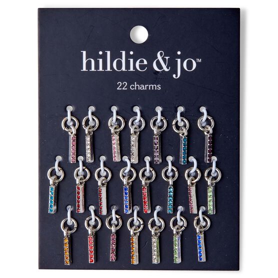 22ct Multicolor Rhinestone Charms by hildie & jo