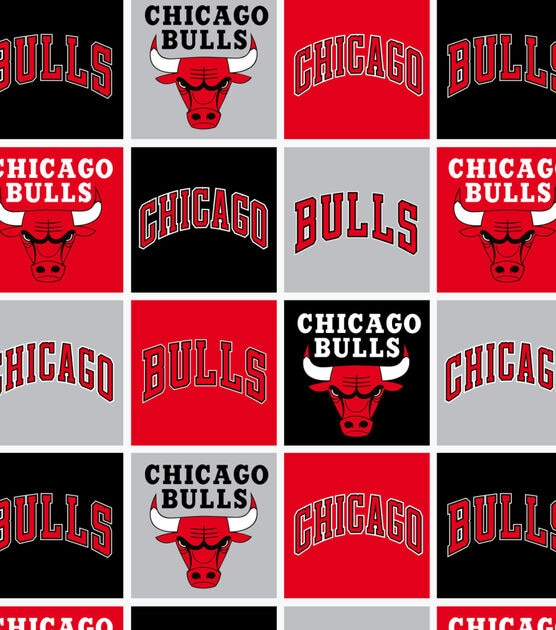 Chicago Bulls Fleece Fabric Block, , hi-res, image 2