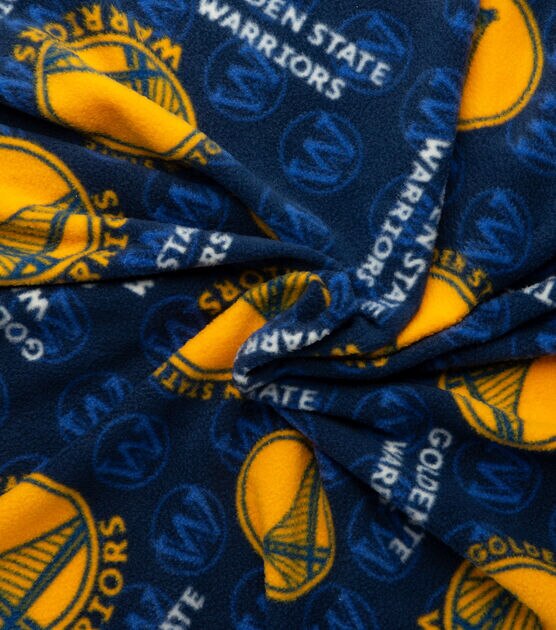 Golden State Warriors Fleece Fabric Logo Toss, , hi-res, image 4