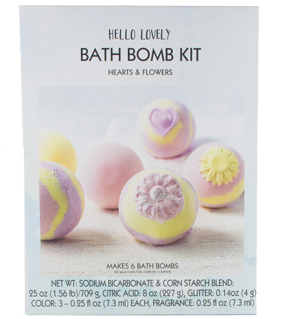 Hello Lovely Bath Bomb Kit Hearts & Flowers