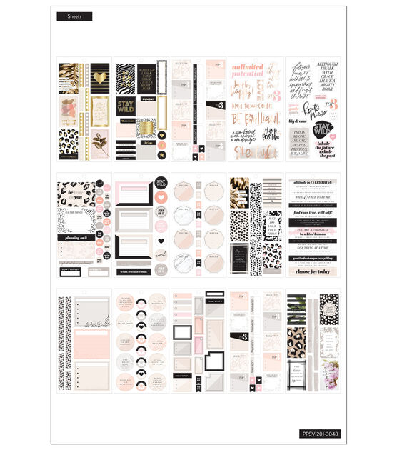 439pc Wild Styled 30 Sheet Happy Planner Sticker Pack, , hi-res, image 2