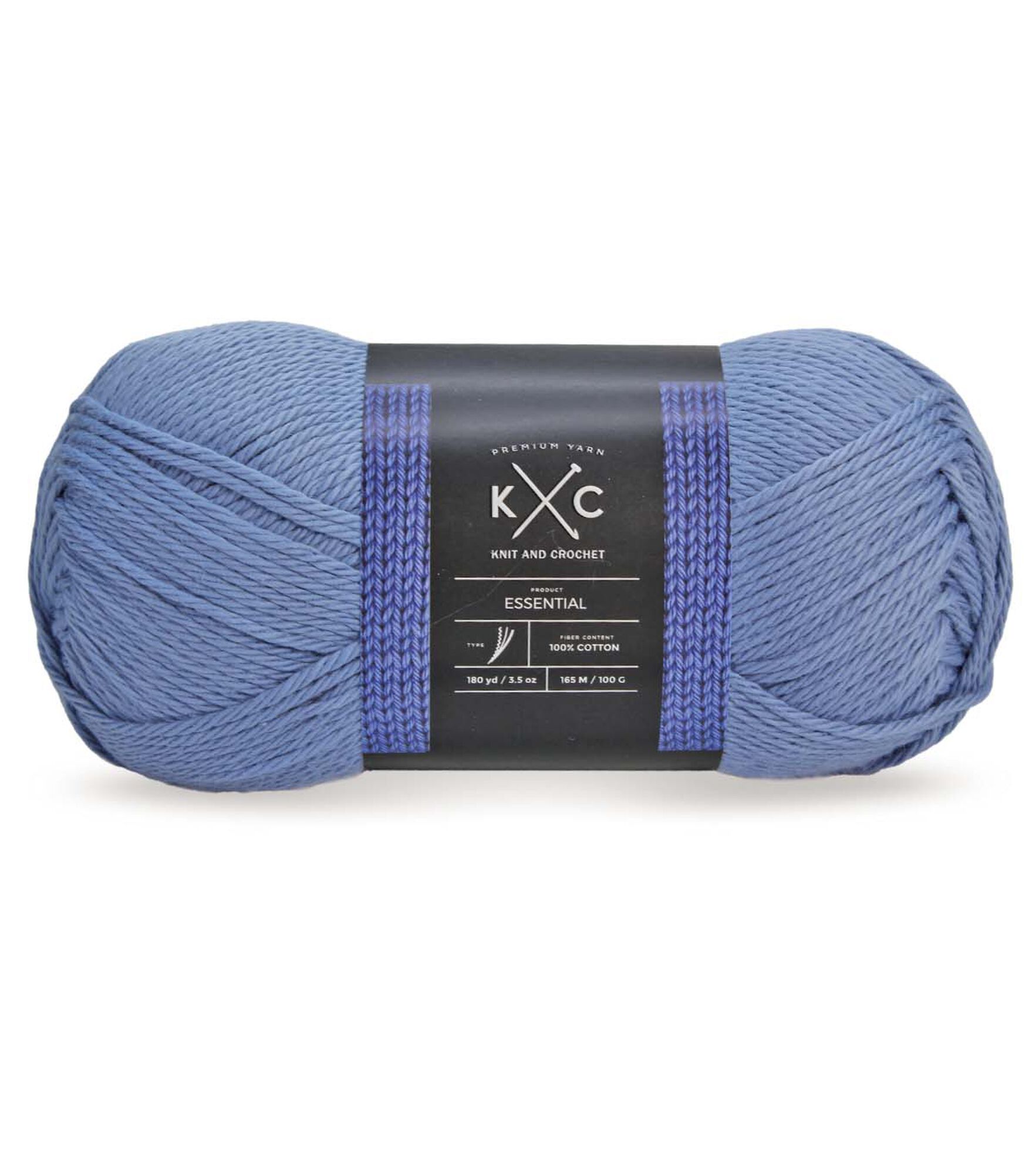 Essential 180yds Light Weight Cotton Yarn by K+C, Lakeside, hi-res