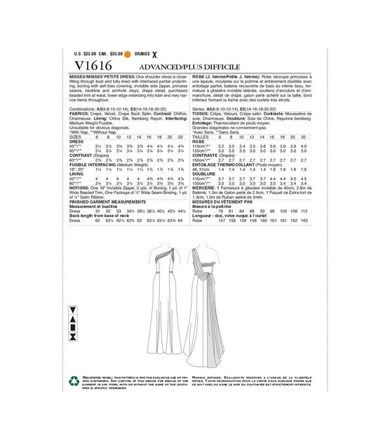 Vogue V1616 Size 14 to 22 Misses Petite Dress Sewing Pattern, , hi-res, image 2