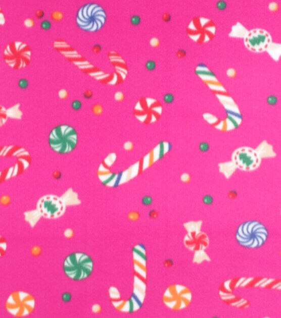Come Together Candy Blizzard Prints Fleece Fabric, , hi-res, image 1