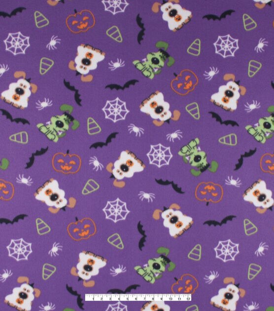 Blizzard Fleece Halloween Spot Fabric, , hi-res, image 4