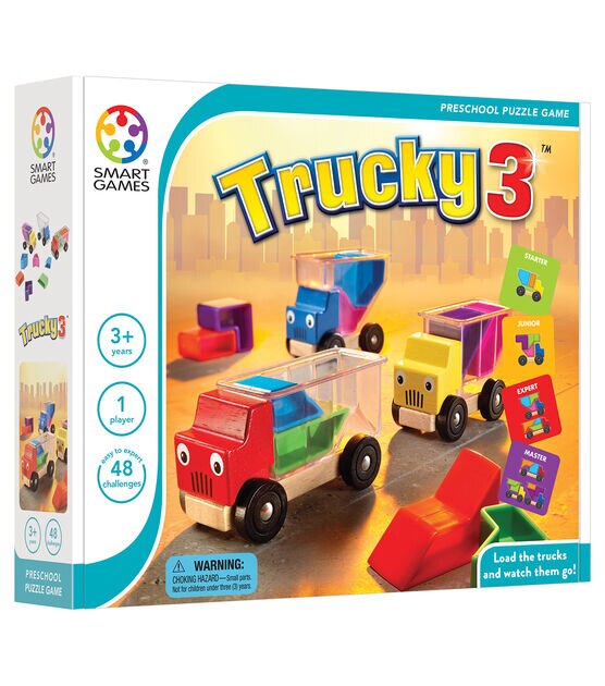 SmartGames 14pc Trucky 3 Preschool Puzzle Game, , hi-res, image 2