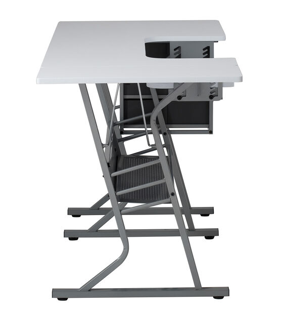 Studio Designs Eclipse Ultra Steel Sewing Machine Table Gray & White, , hi-res, image 8