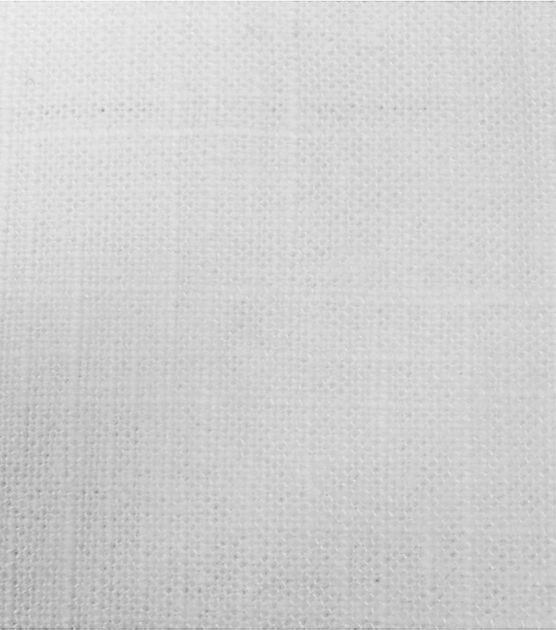 Signature Series Lightweight Decor Linen Fabric 54" White