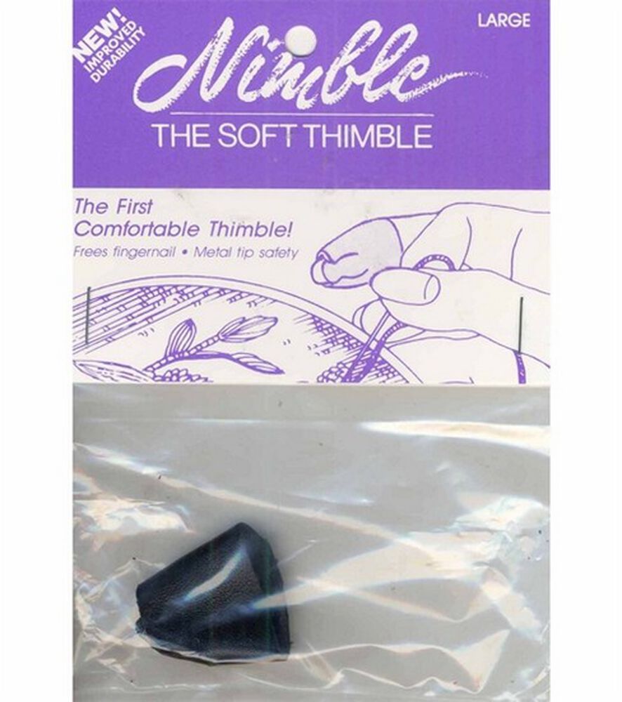 Nimble Thimble Leather Nimble Thimbles With Metal Tip Medium, Large, swatch