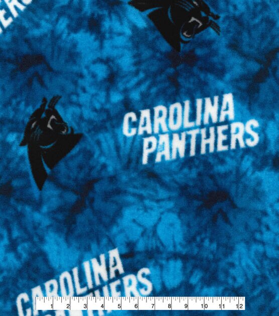 Fabric Traditions Carolina Panthers Fleece Fabric Tie Dye, , hi-res, image 2