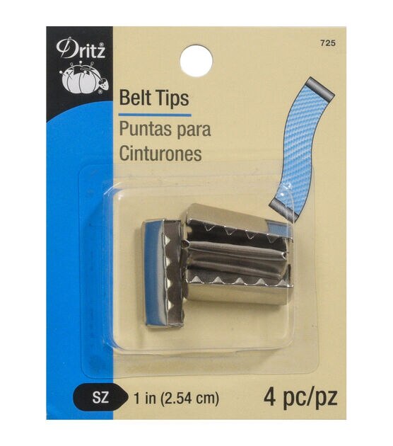 Dritz 1" Belt Tips, Nickel