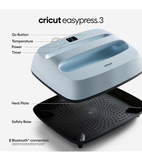 Cricut EasyPress 3 with Bluetooth - 12" x 10", , hi-res, image 2
