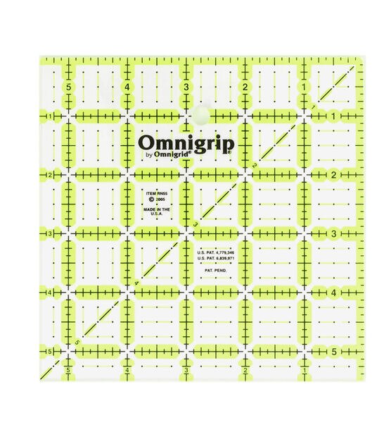 Omnigrid Non-Slip Quilter's Ruler - 5-1/2''x5-1/2