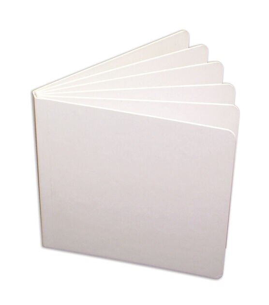 Ashley Productions 5" White Chunky Blank Board Books 10pk
