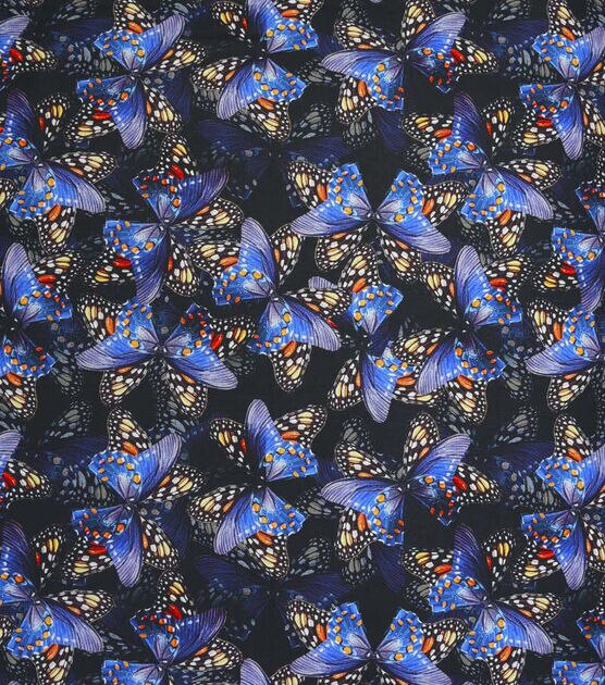Dreamland Butterfly Shadows Novelty Cotton Fabric
