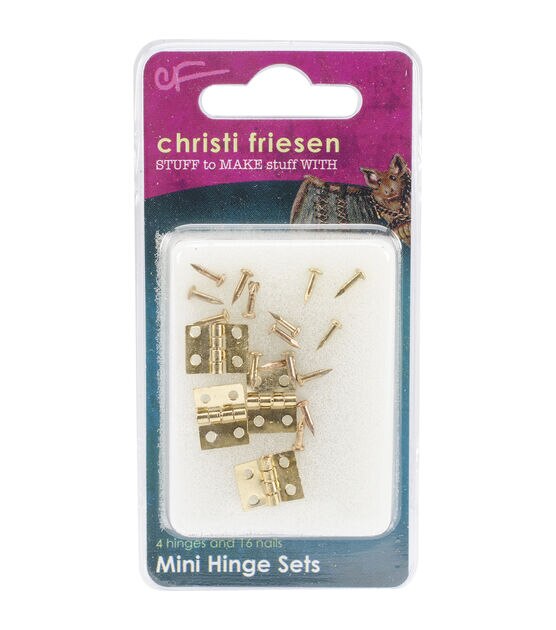 Great Create Christi Friesen Mini Hinges And Nails Brass