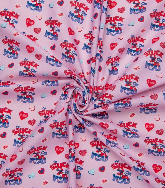 Spiderman Stuck On You Valentine's Day Cotton Fabric, , hi-res, image 4