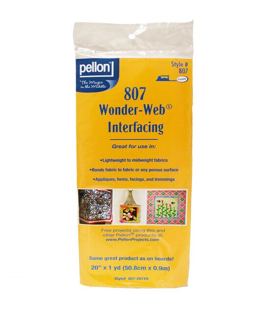 Pellon 807 Wonder Web Fusible Web 20" x 1 yard Package