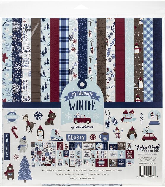 Echo Park Collection Kit 12''X12'' My Favorite Winter