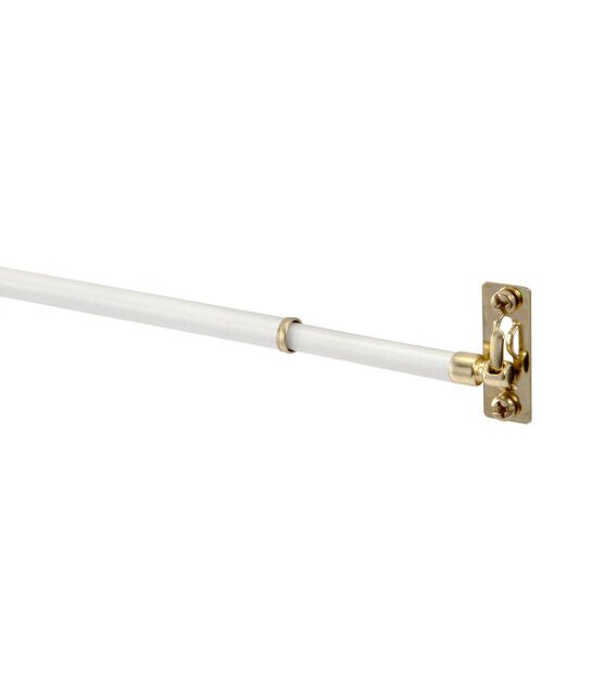 Kenney 21" to 38" Swivel Sash Rod White