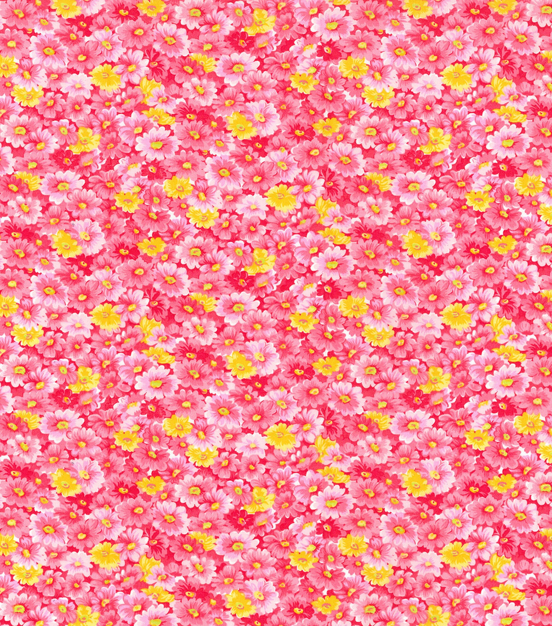 Fabric Traditions Floral Cotton Fabric by Keepsake Calico, Coral, hi-res
