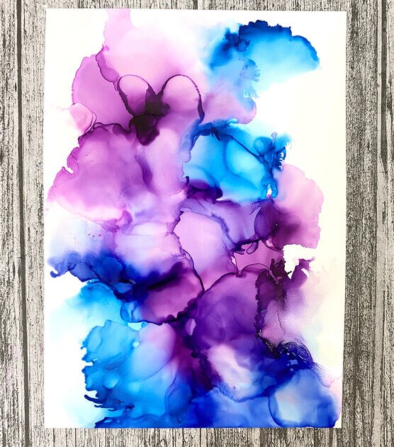 Alcohol ink on Yupo paper - The Deckle Edge