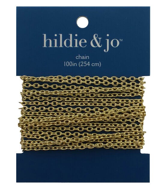 100" Gold Cable Chain by hildie & jo