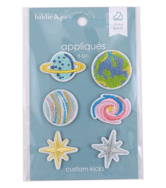 6ct Multicolor Celestial Sticky Back Shoe Patches by hildie & jo