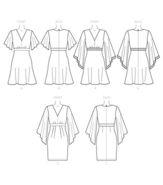 Butterick B6623 Size 6 to 14 Misses Dress Sewing Pattern, , hi-res, image 5