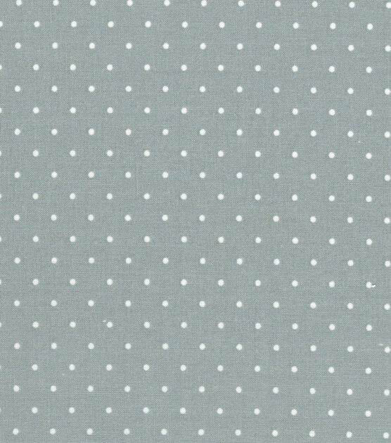 Aspirin Dots on Gray Quilt Cotton Fabric by Quilter's Showcase