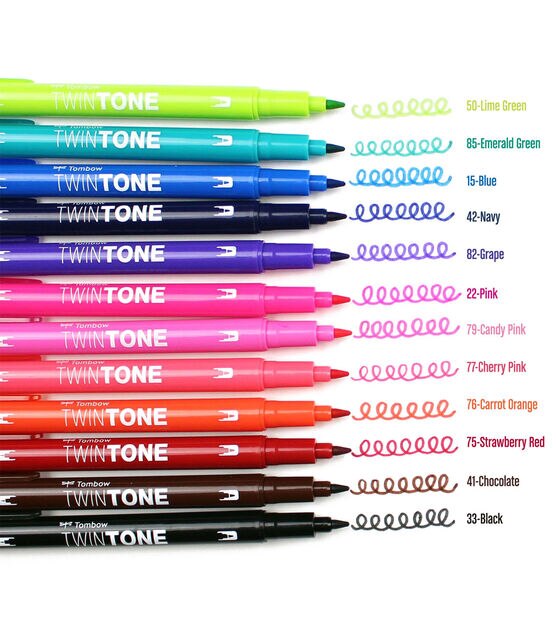 Tombow TwinTone 12 pk Markers Brights, , hi-res, image 6