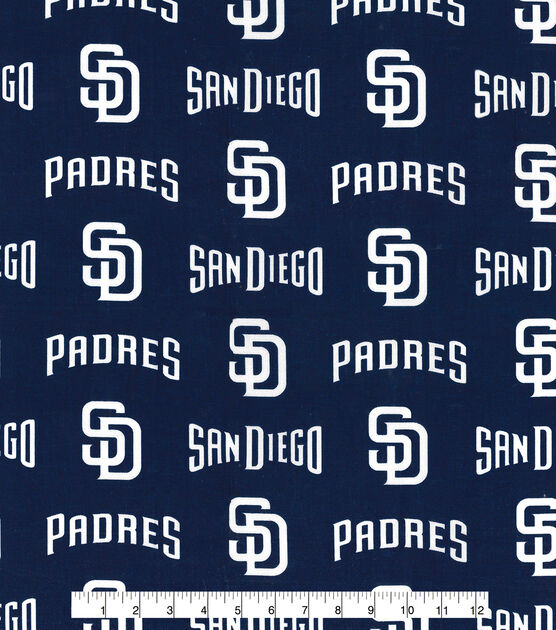 Fabric Traditions San Diego Padres Cotton Fabric Logo, , hi-res, image 2