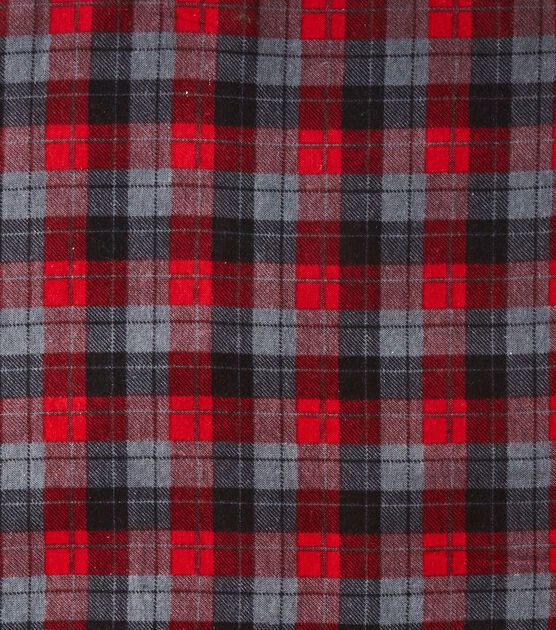 Eddie Bauer Skylar Red & Black Plaid Flannel Prints Fabric