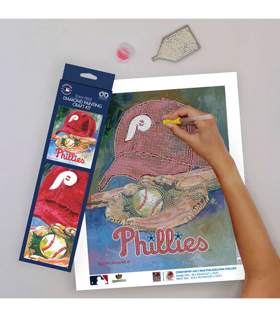 Sporticulture 13 x 15 MLB Philadelphia Phillies Diamond Painting