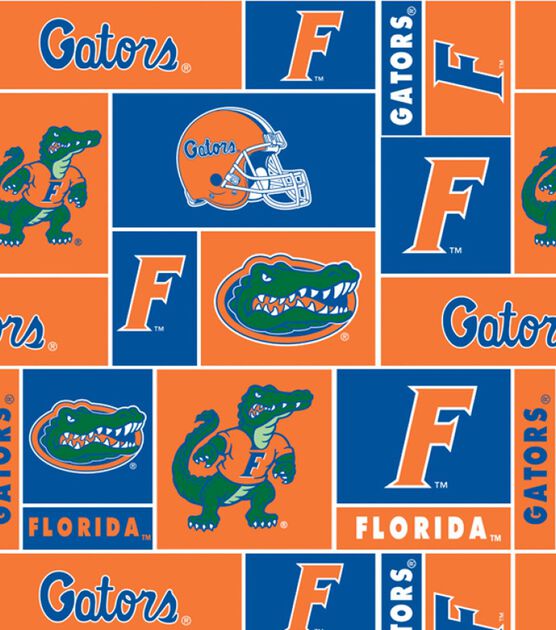 University of Florida Gators Fleece Fabric Block