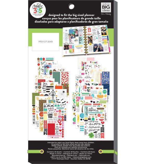 Healthy Living, Deluxe Kit (Glossy Planner Stickers)