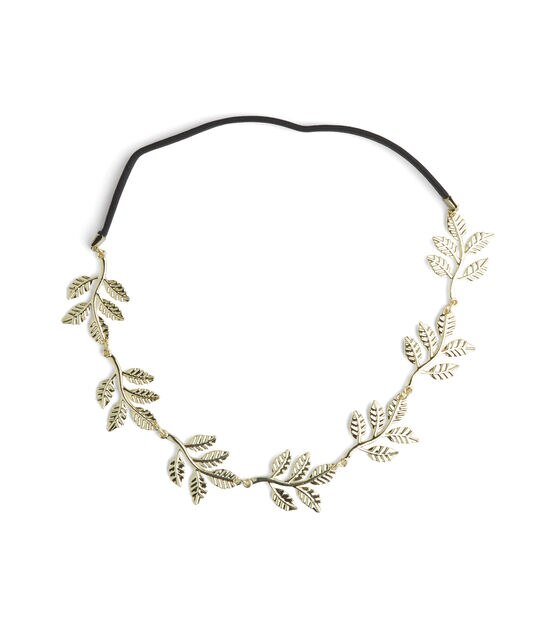 Gold Soft Leaf Headband by hildie & jo, , hi-res, image 2