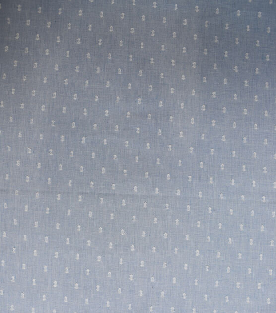 Light Blue Dobby Dot Fabric