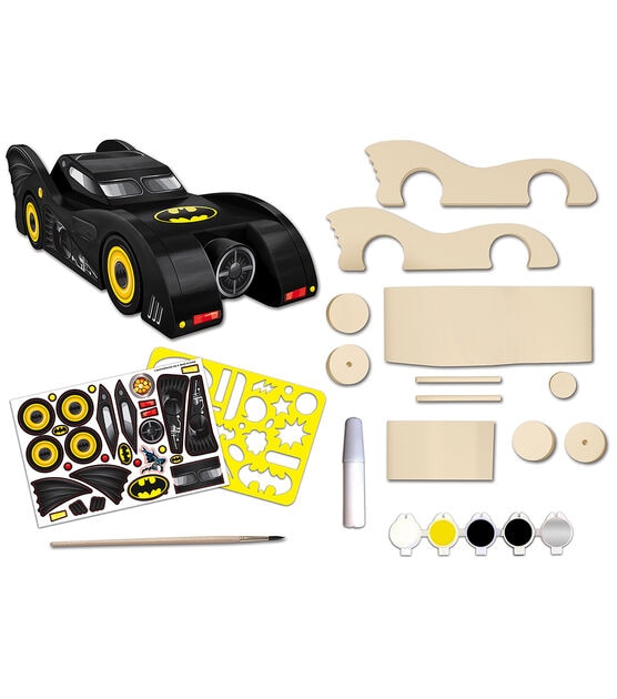 MasterPieces 6pc Batmobile Wood Craft Kit, , hi-res, image 2