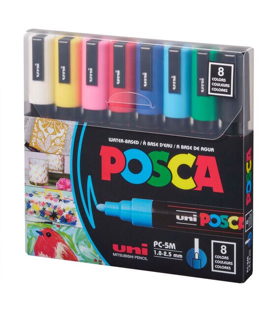 POSCA Coloring 8 pk Medium Paint Markers, , hi-res, image 2