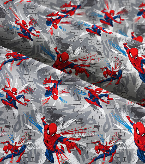 Spiderman In Action Cotton Fabric, , hi-res, image 3