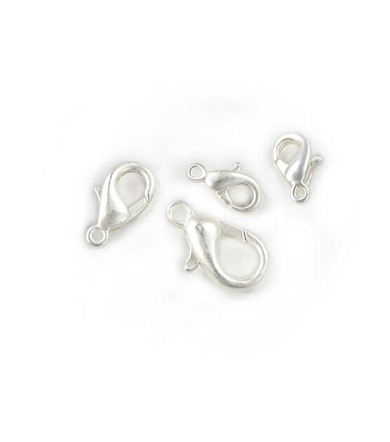 8ct Matte Silver Metal Lobster Clasps by hildie & jo